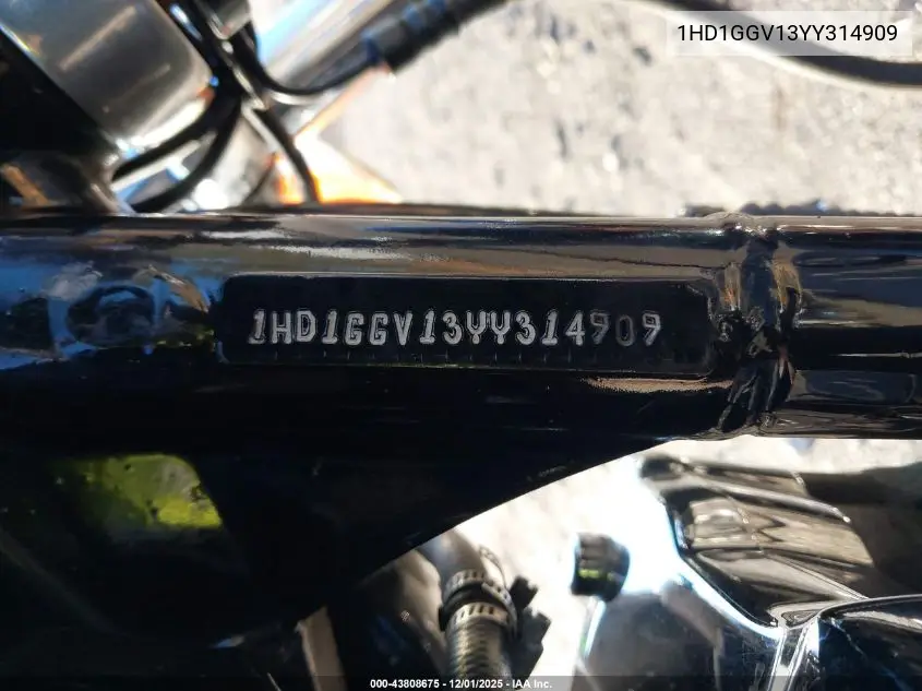 1HD1GGV13YY314909 2000 Harley-Davidson Fxds Convertible