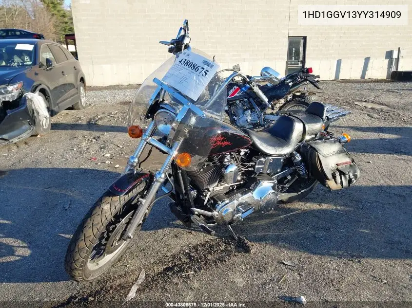 1HD1GGV13YY314909 2000 Harley-Davidson Fxds Convertible