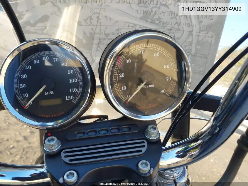 1HD1GGV13YY314909 2000 Harley-Davidson Fxds Convertible