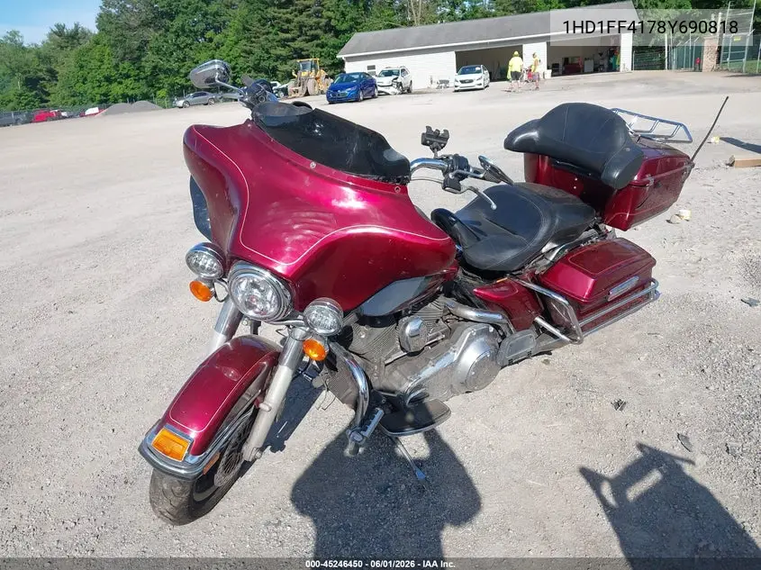 2008 Harley-Davidson Flht Classic VIN: 1HD1FF4178Y690818 Lot: 45246450