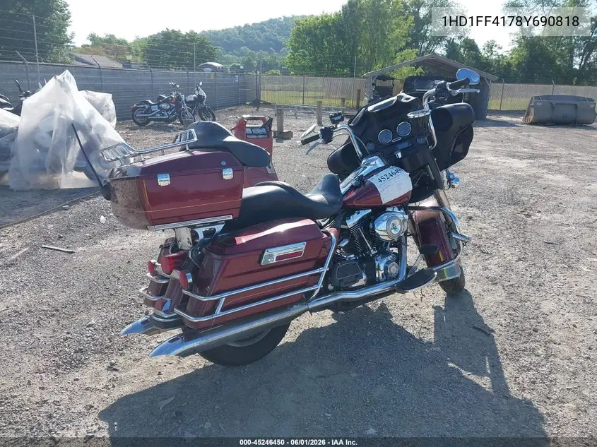 2008 Harley-Davidson Flht Classic VIN: 1HD1FF4178Y690818 Lot: 45246450