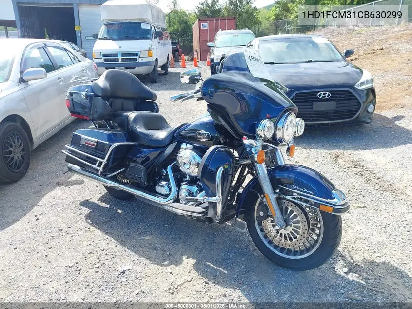 2012 Harley-Davidson Flhtcu Ultra Classic Electra Gld VIN: 1HD1FCM31CB630299 Lot: 45000301