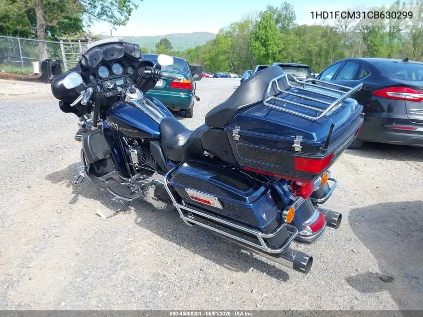 2012 Harley-Davidson Flhtcu Ultra Classic Electra Gld VIN: 1HD1FCM31CB630299 Lot: 45000301