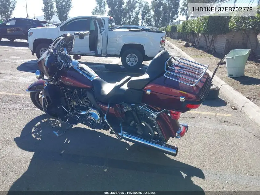 1HD1KEL37EB702778 2014 Harley-Davidson Flhtk Electra Glide Ultra Ltd
