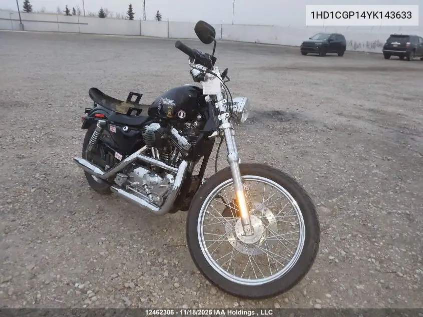1HD1CGP14YK143633 2000 Harley-Davidson Xl1200 C