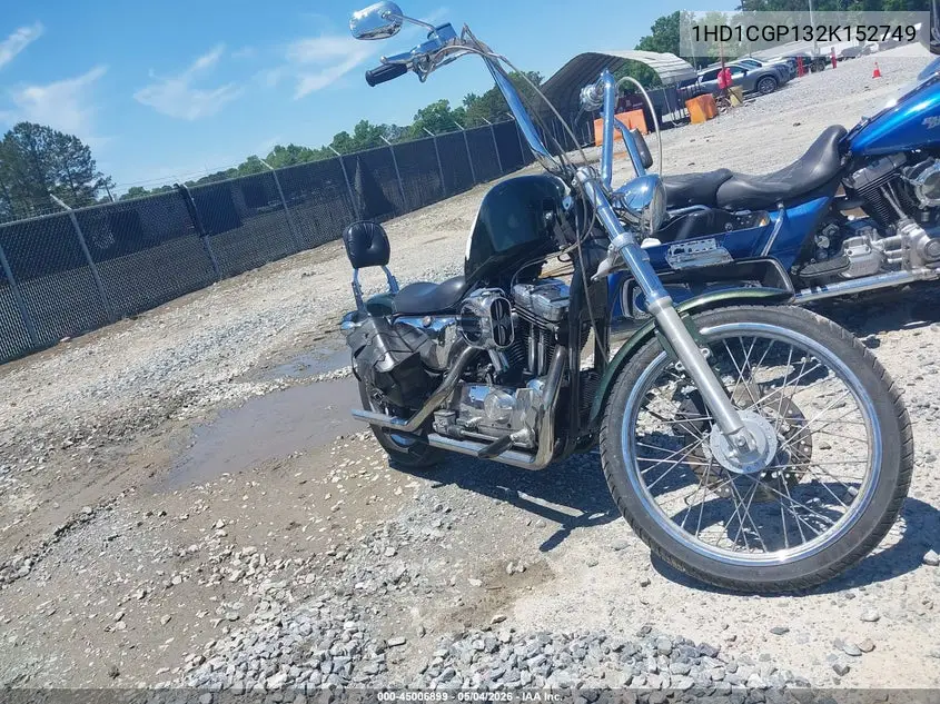 2002 Harley-Davidson Xl1200 C VIN: 1HD1CGP132K152749 Lot: 45006899