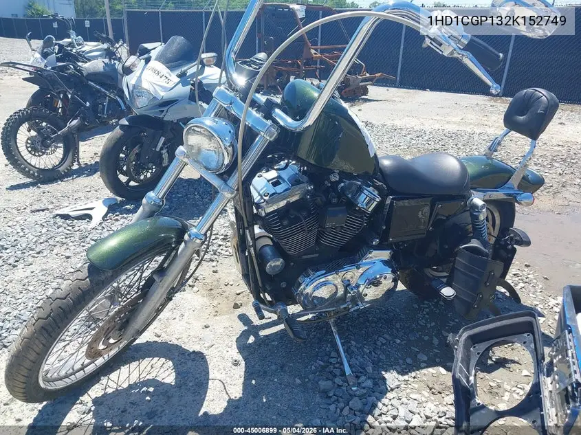 2002 Harley-Davidson Xl1200 C VIN: 1HD1CGP132K152749 Lot: 45006899