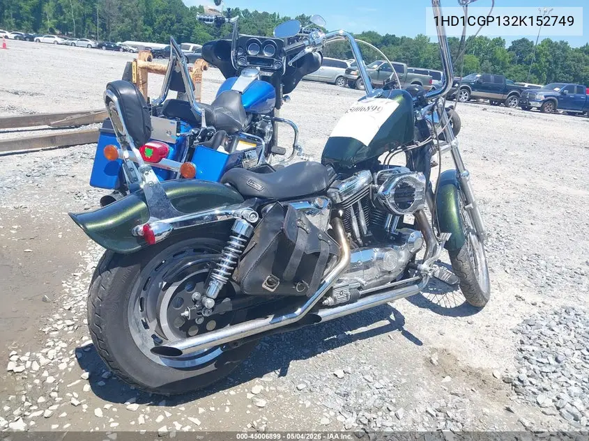 2002 Harley-Davidson Xl1200 C VIN: 1HD1CGP132K152749 Lot: 45006899