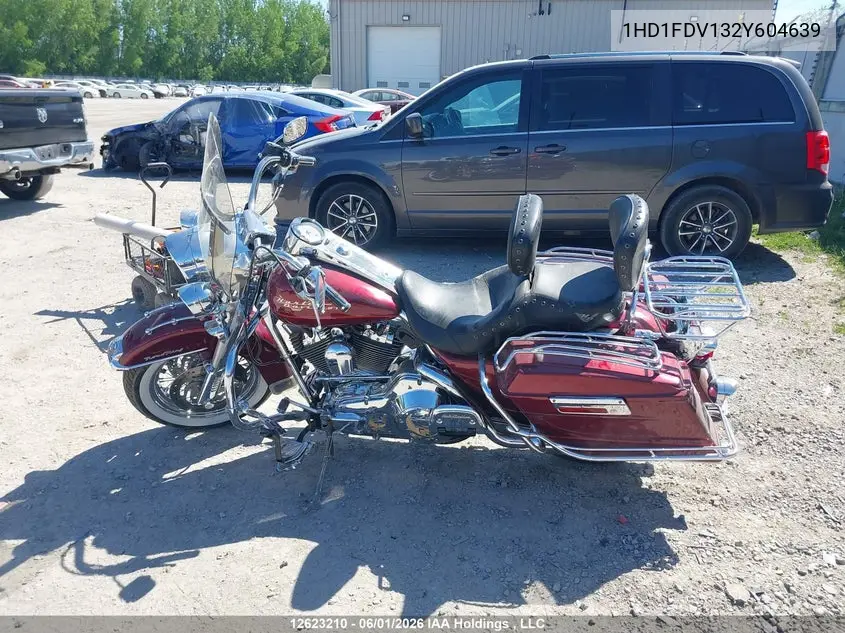 2002 Harley-Davidson Flhr VIN: 1HD1FDV132Y604639 Lot: 12623210x
