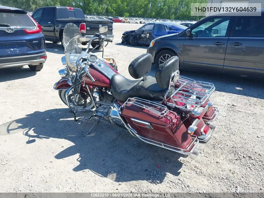 2002 Harley-Davidson Flhr VIN: 1HD1FDV132Y604639 Lot: 12623210x