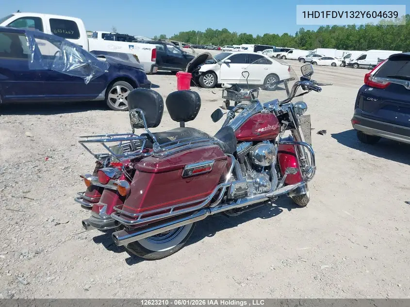 2002 Harley-Davidson Flhr VIN: 1HD1FDV132Y604639 Lot: 12623210x