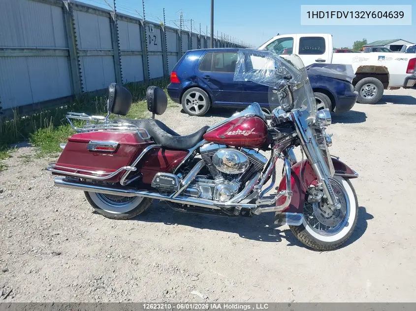 2002 Harley-Davidson Flhr VIN: 1HD1FDV132Y604639 Lot: 12623210x