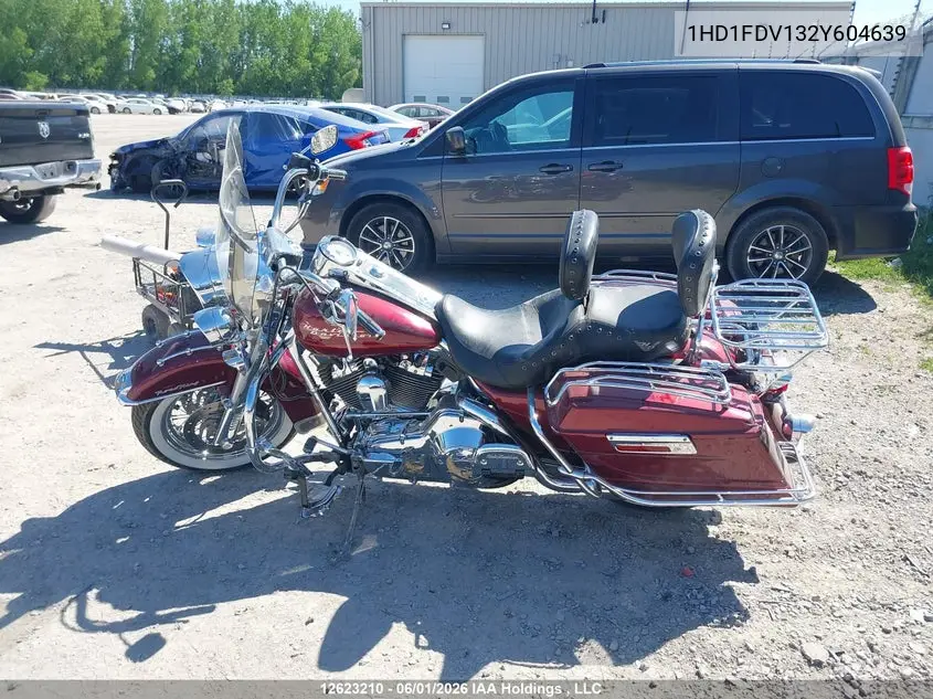 2002 Harley-Davidson Flhr VIN: 1HD1FDV132Y604639 Lot: 12623210x