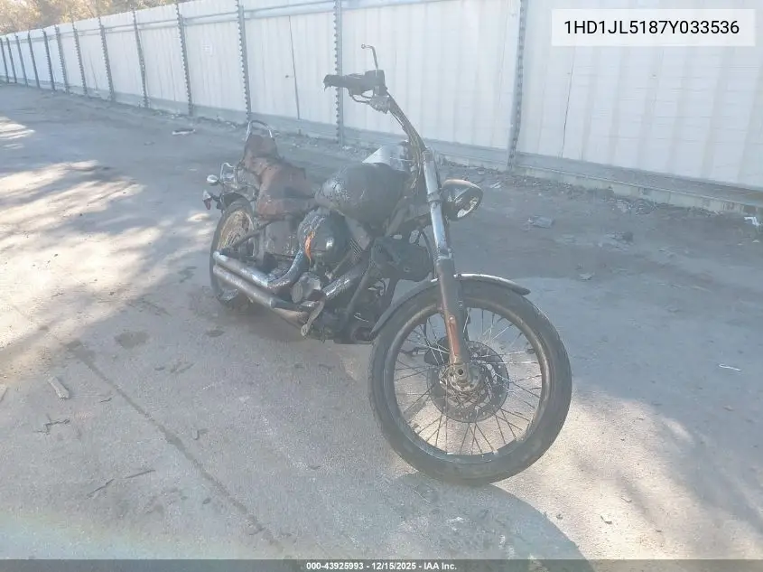 1HD1JL5187Y033536 2007 Harley-Davidson Fxst Custom