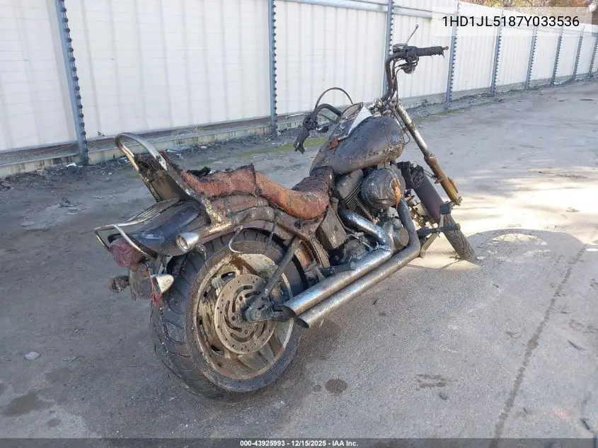 1HD1JL5187Y033536 2007 Harley-Davidson Fxst Custom