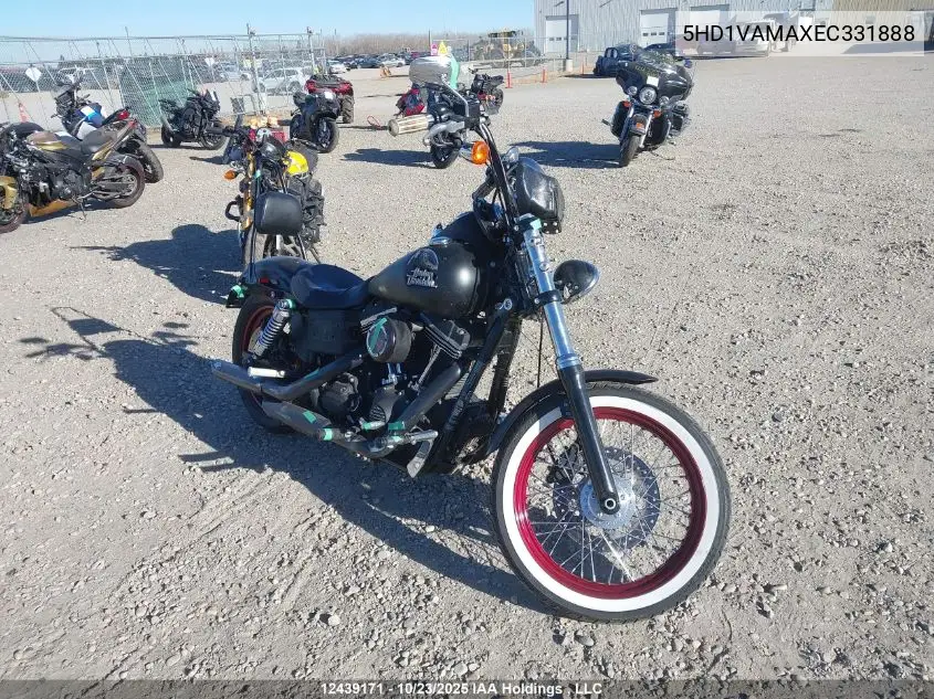 5HD1VAMAXEC331888 2014 Harley-Davidson Fxdbp Dyna Street Bob