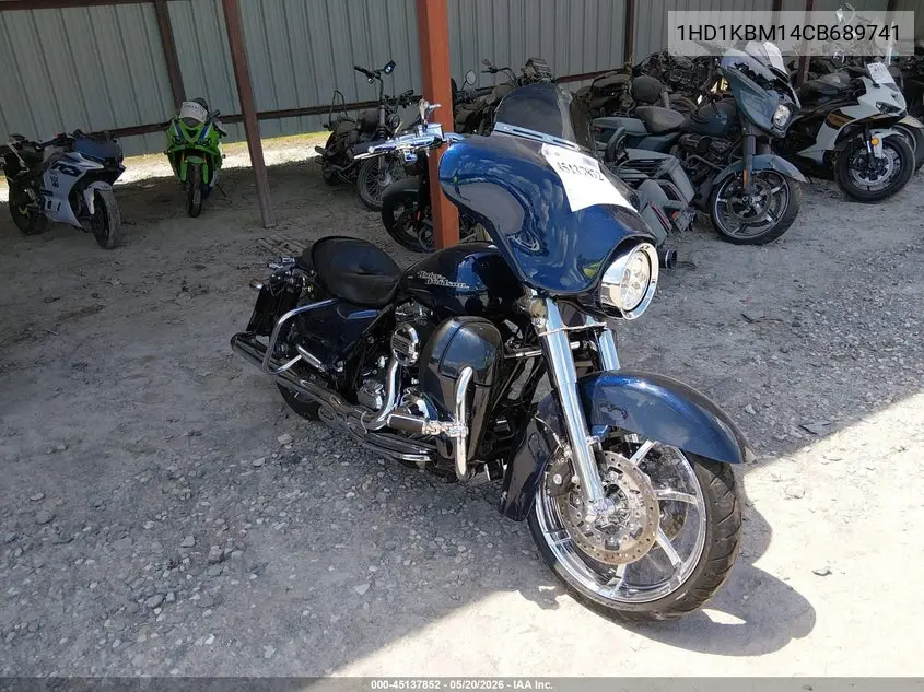 2012 Harley-Davidson Flhx Street Glide VIN: 1HD1KBM14CB689741 Lot: 45137852