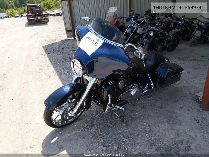 2012 Harley-Davidson Flhx Street Glide VIN: 1HD1KBM14CB689741 Lot: 45137852