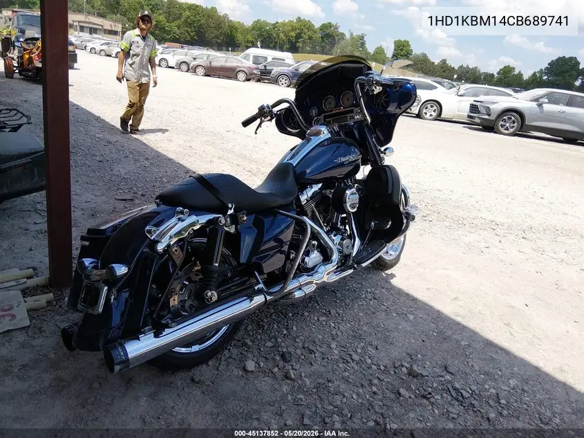 2012 Harley-Davidson Flhx Street Glide VIN: 1HD1KBM14CB689741 Lot: 45137852