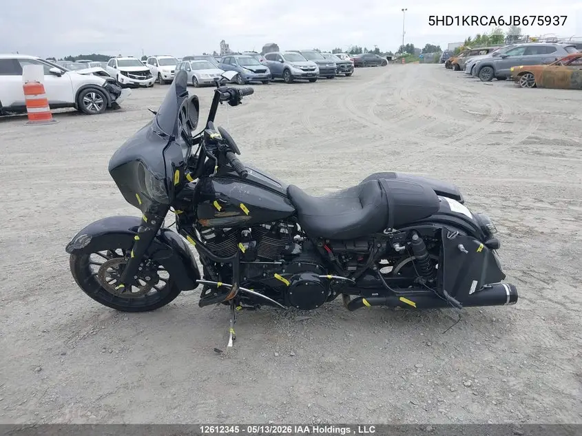 2018 Harley-Davidson Flhxs Street Glide Special VIN: 5HD1KRCA6JB675937 Lot: 12612345