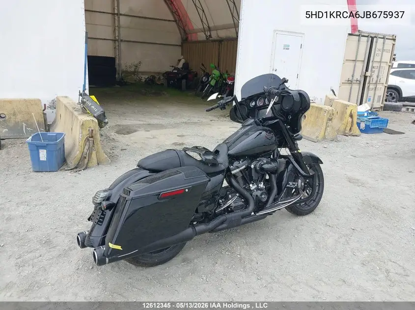 2018 Harley-Davidson Flhxs Street Glide Special VIN: 5HD1KRCA6JB675937 Lot: 12612345