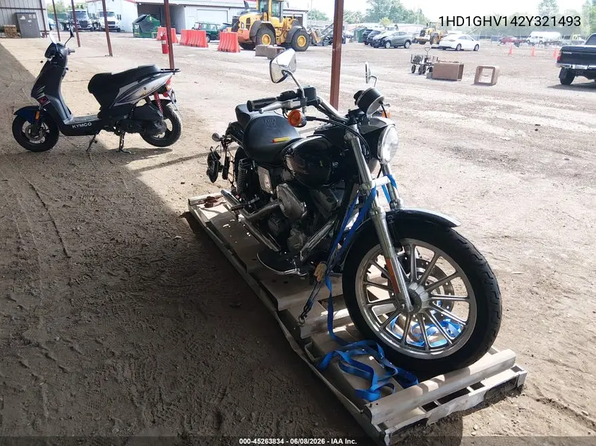 2002 Harley-Davidson Fxd VIN: 1HD1GHV142Y321493 Lot: 45263834