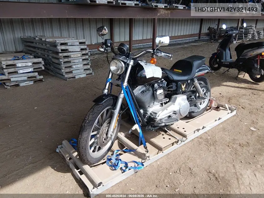 2002 Harley-Davidson Fxd VIN: 1HD1GHV142Y321493 Lot: 45263834