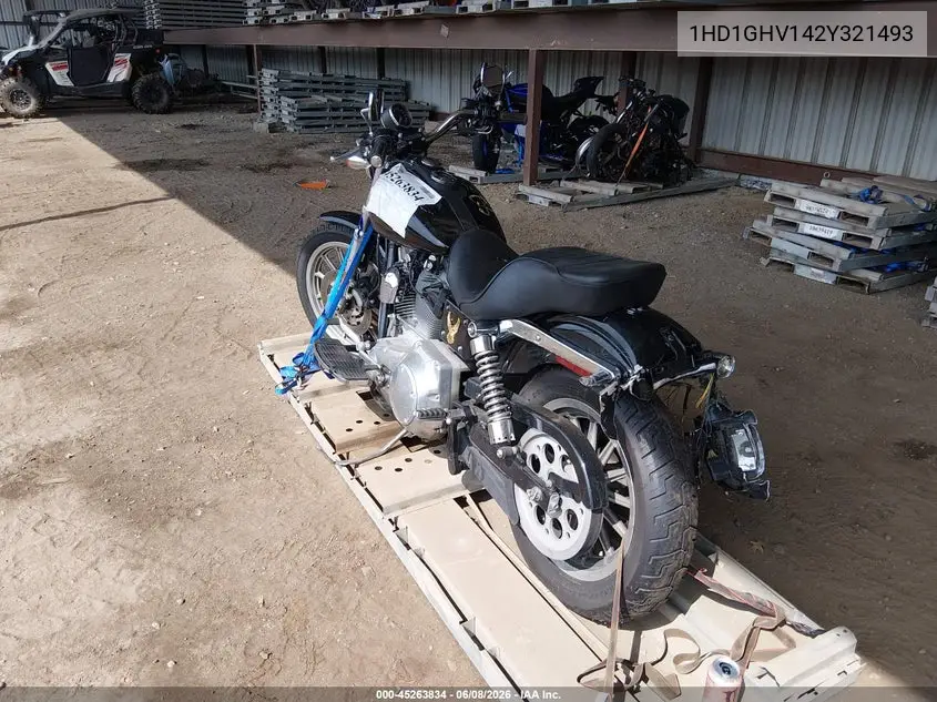 2002 Harley-Davidson Fxd VIN: 1HD1GHV142Y321493 Lot: 45263834