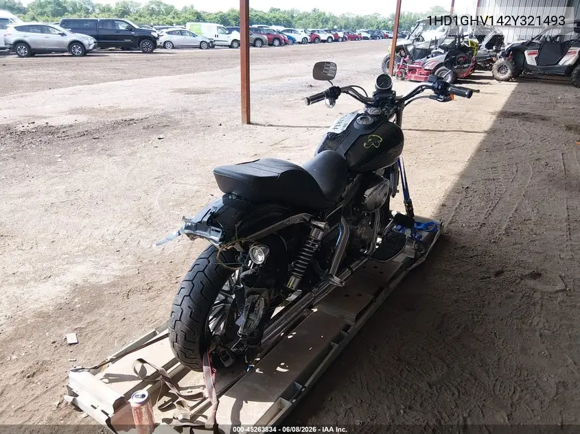 2002 Harley-Davidson Fxd VIN: 1HD1GHV142Y321493 Lot: 45263834