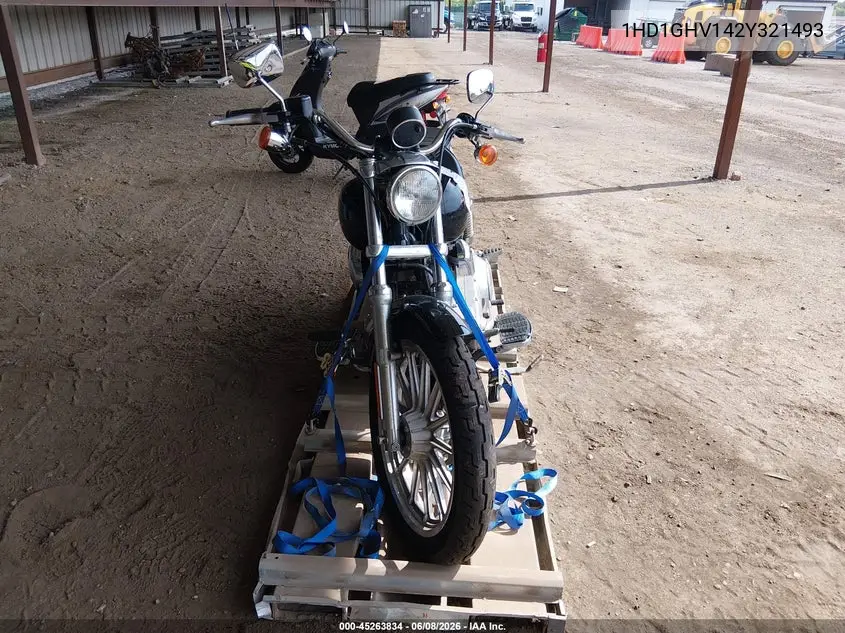 2002 Harley-Davidson Fxd VIN: 1HD1GHV142Y321493 Lot: 45263834