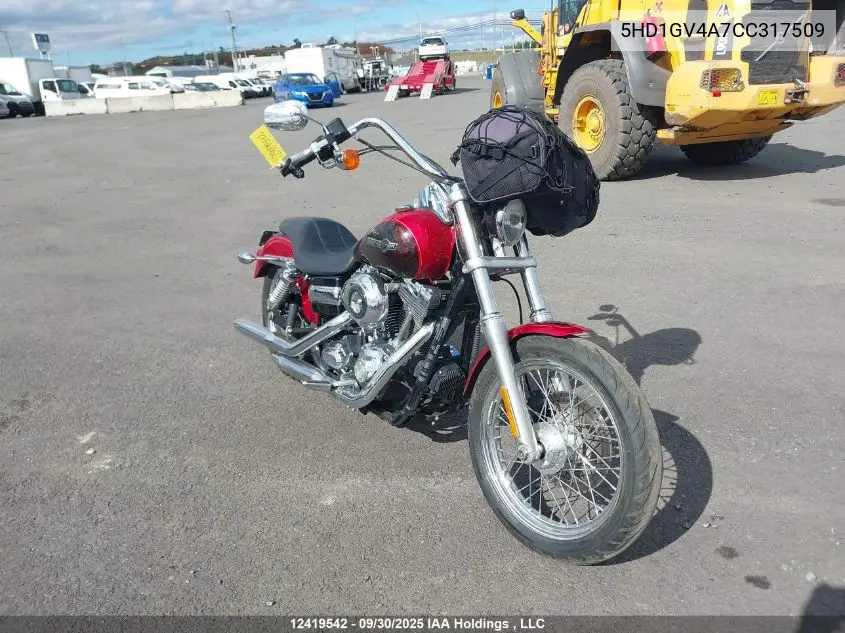 5HD1GV4A7CC317509 2012 Harley-Davidson Fxdc Dyna Super Glide