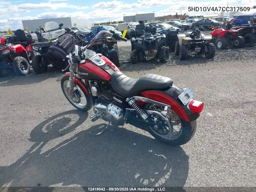5HD1GV4A7CC317509 2012 Harley-Davidson Fxdc Dyna Super Glide