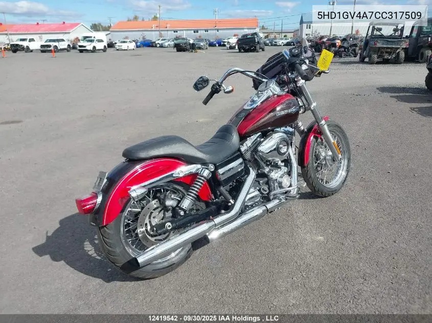 5HD1GV4A7CC317509 2012 Harley-Davidson Fxdc Dyna Super Glide