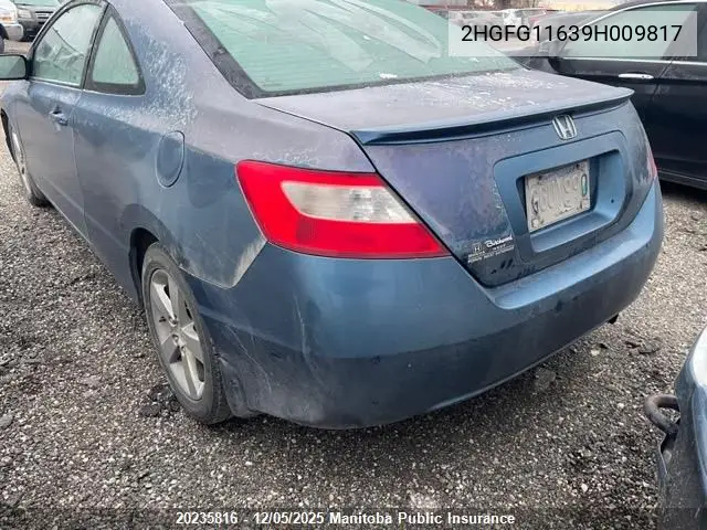 2HGFG11639H009817 2009 Honda Civic Lx-Sr