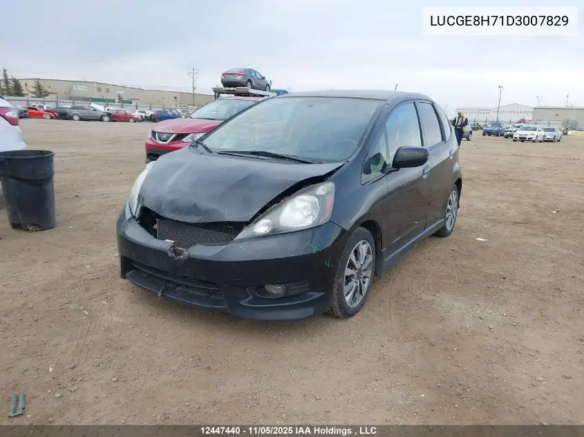 LUCGE8H71D3007829 2013 Honda Fit Sport 5Dr