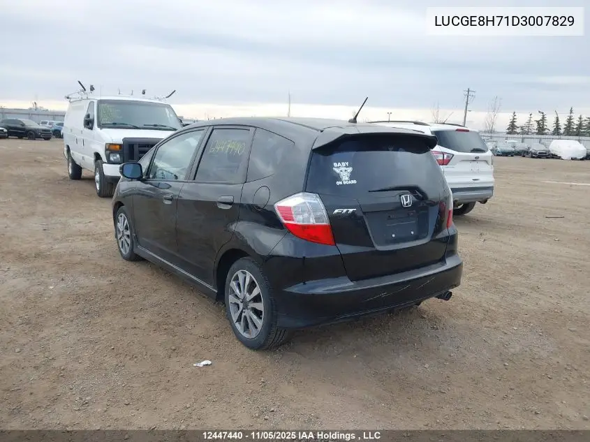 LUCGE8H71D3007829 2013 Honda Fit Sport 5Dr