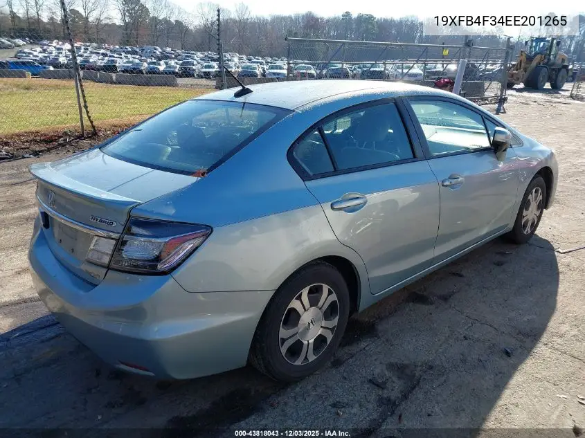 2014 Honda Civic Coupe Ex-L VIN: 19XFB4F34EE201265 Lot: 43818043