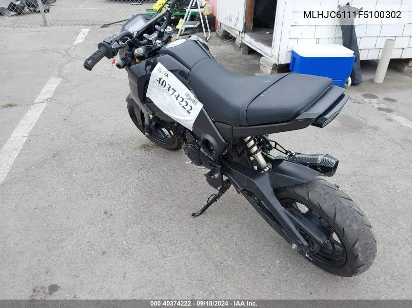 MLHJC6111F5100302 2015 Honda Grom 125