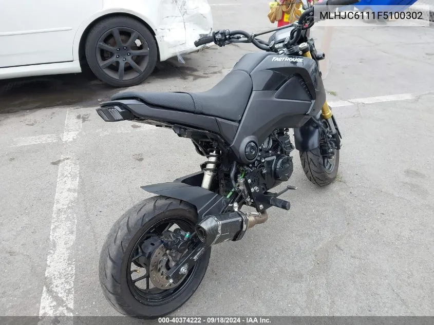 MLHJC6111F5100302 2015 Honda Grom 125