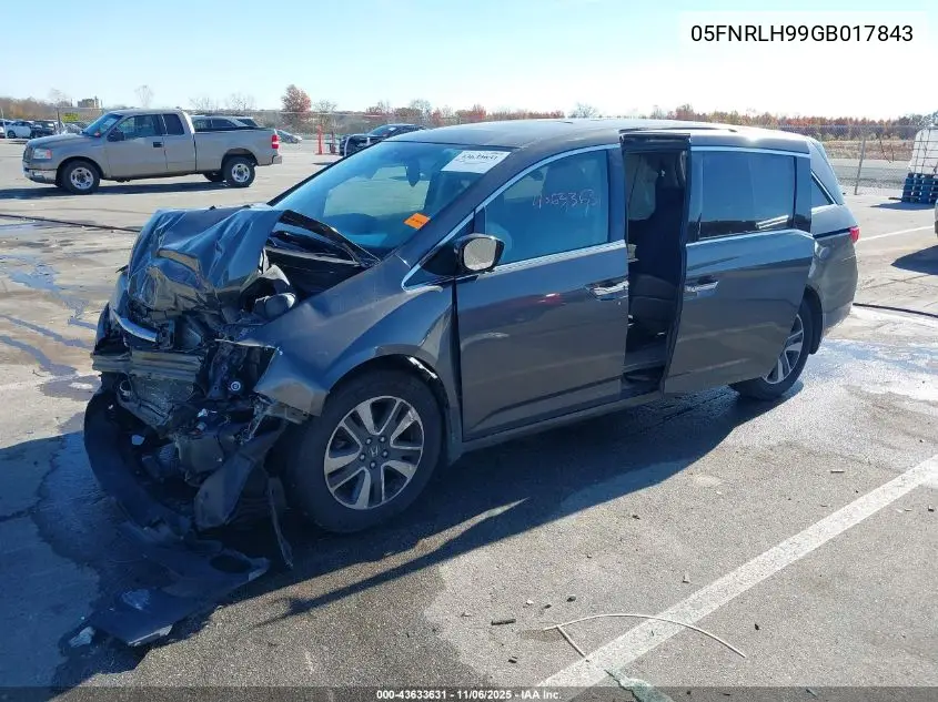 5FNRLH99GB017843 2016 Honda Odessey