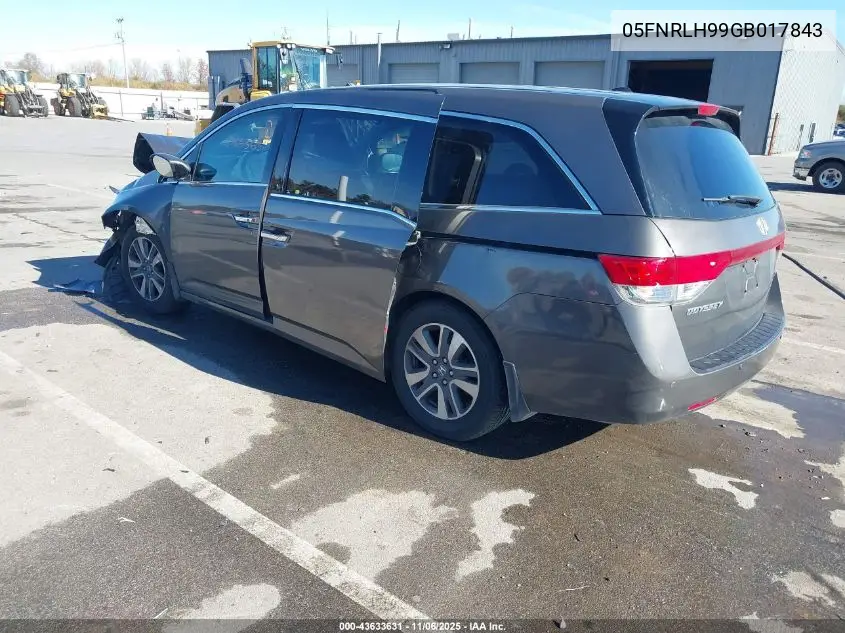 5FNRLH99GB017843 2016 Honda Odessey