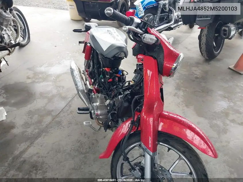 MLHJA4852M5200103 2021 Honda C125 A