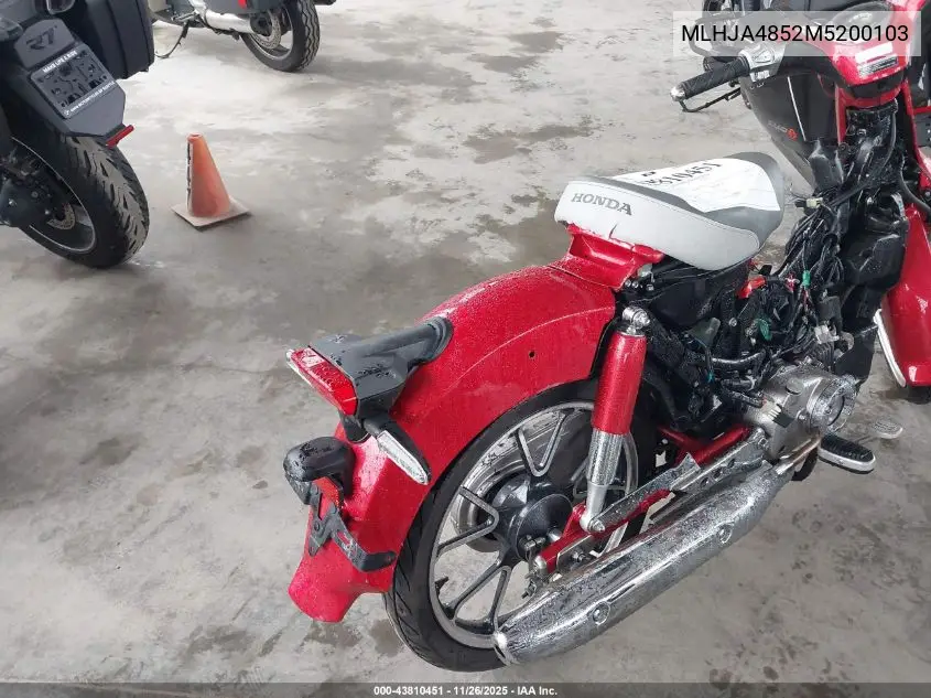 MLHJA4852M5200103 2021 Honda C125 A