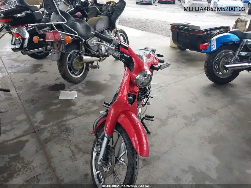 MLHJA4852M5200103 2021 Honda C125 A