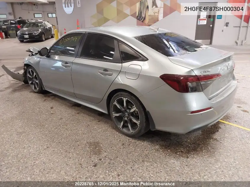 2HGFE4F87SH000304 2025 Honda Civic Sport Hev