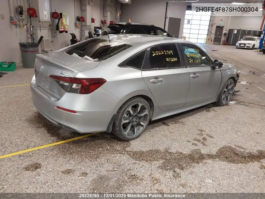 2HGFE4F87SH000304 2025 Honda Civic Sport Hev