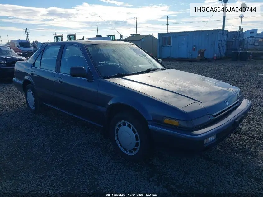 1HGCA5646JA040744 1988 Honda Accord Lxi