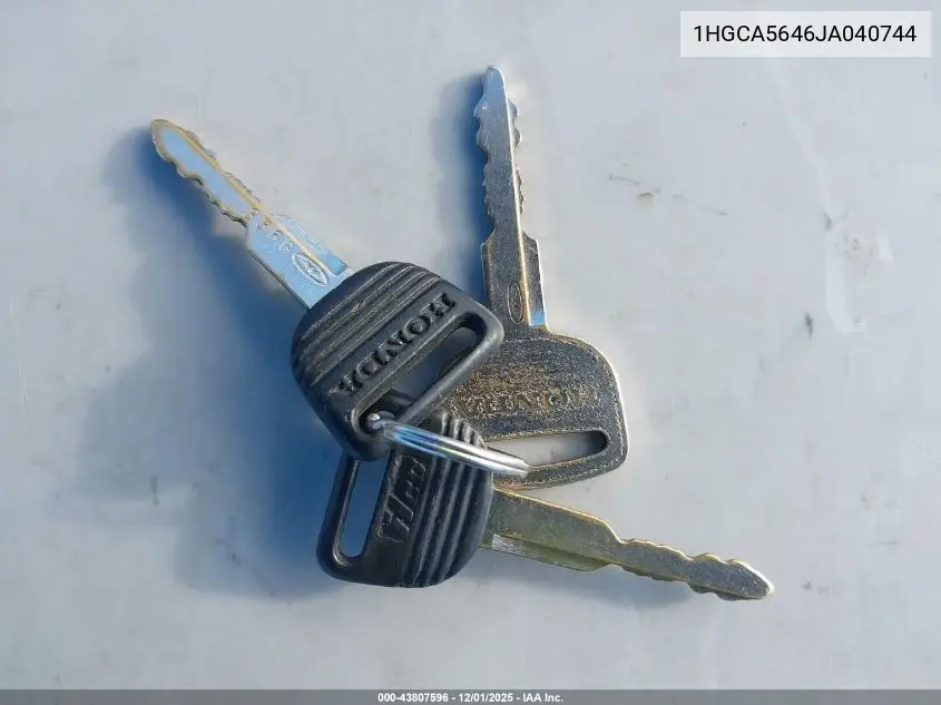 1HGCA5646JA040744 1988 Honda Accord Lxi
