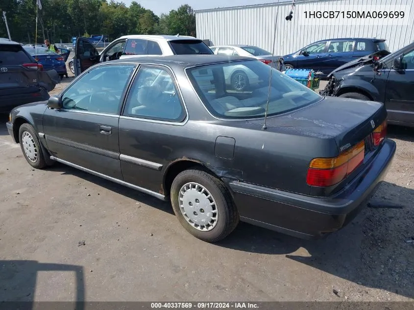 1991 Honda Accord Lx VIN: 1HGCB7150MA069699 Lot: 40337569