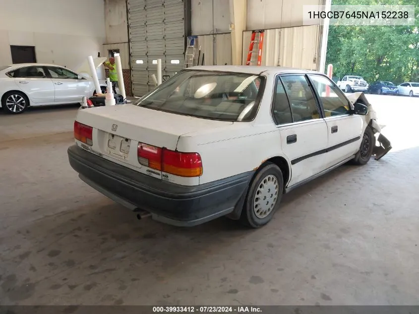 1HGCB7645NA152238 1992 Honda Accord Dx